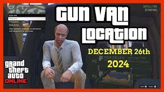 Gun Van Location Today | DECEMBER 26th 2024 | GTA 5 ONLINE | RAILGUN + CANDY CANE IN STOCK NOW!!!!