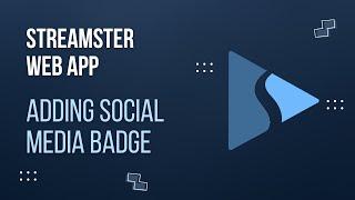 How to create a social media (Instagram, X, etc.) badge overlay on video or stream.