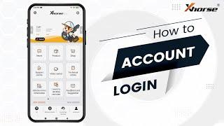 How to account login on Xhorse mobile APP using VVDI Mini Key Tool, Keytool Max