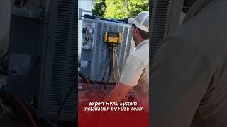 Expert HVAC System Installation by FUSE Team #hvac #hvaclife #hvactech #sanjose #california