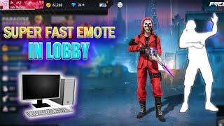 HOW TO FAST EMOTE IN LOBBY |BLUESTACK 5 ULTRA FAST EMOTE IN LOBBY | FREE FIRE FAST EMOTE PC/LAPTOP