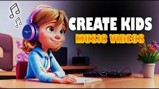 How to Create Kids Musical Videos Using AI Tools Only | Kids Music Faceless Music Channel
