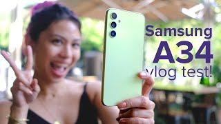 Samsung A34 camera vlog test!