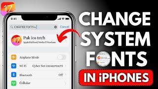 Get Custom System Font on iPhone | Change Fonts in iOS 17|Change System Fonts on iPhone| iPad | 2024