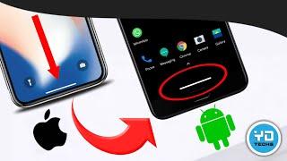 iPhone X Swipe Gestures On Android | Navigation Gestures Android | X Home Bar