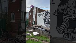 Well-known Belfast mural in Northern Ireland destroyed by Storm Darragh