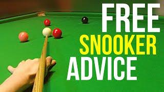 Free Snooker Lesson Tips Technique Aiming And Spin