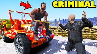 Franklin's Journey From Gangster To Army Officer In GTA 5 | SHINCHAN and CHOP