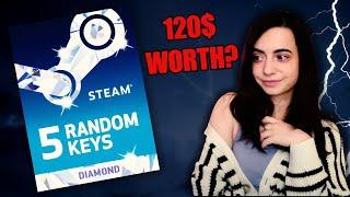 I opened 5 DIAMOND STEAM KEYS and this is what I've got...
