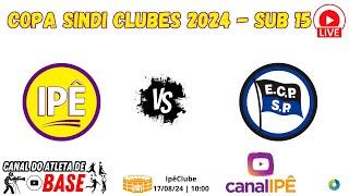  Transmissão ao Vivo: Ipê x Pinheiros - Copa Sindi Clubes 2024 (Sub 15) 