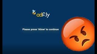How to bypass adfly press allow to continue