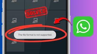 How to Fix The File Format is Not Supported in WhatsApp Status