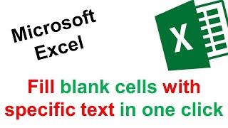 How to Fill blank cells in one click easily Microsoft Excel | Ms Excel Tips and Tricks