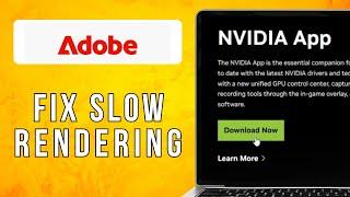 How To Fix Adobe Media Encoder Slow Rendering (Make Faster) (2025) Easy Tutorial