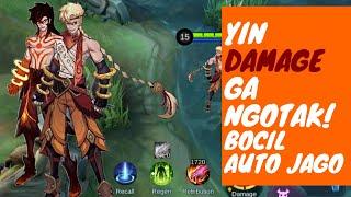 Mobile Legends : 13 KILL !! Yin Pro Player Tutorial, Gameplay and Build