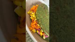 Spinach tortilla wrap