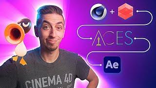 SIMPLE C4D + Redshift ACES to After Effects Workflow