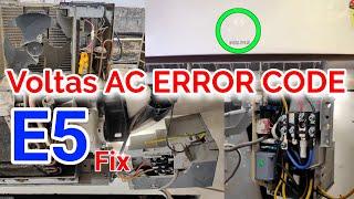 Voltas Ac Error Code E5 || voltas split ac error code E5 ! E5 error code voltas ac, | full details |