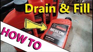 Step by Step Transmission Fluid Drain and Fill: HOW TO ESCAPE