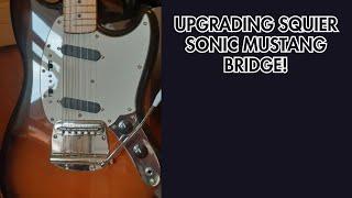 Squier Sonic Mustang Bridge Replacement.