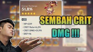 TRIK ENHANCE ARTEFAK BIKIN CRIT DMG GILA BANGET !!! - GENSHIN IMPACT INDONESIA - PART #4