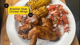 Brazilian Style Chicken Wings #ChickenWings #Chicken #brazilianstylesazón