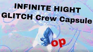 Infinite Hight On The Crew Capsule - Op Glitch! (Roblox Jailbreak)