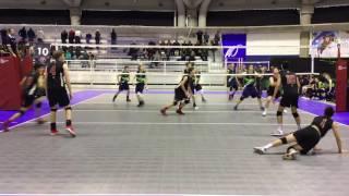 2015-16 End of Season Highlights (16U) - Justin Lui (Libero)