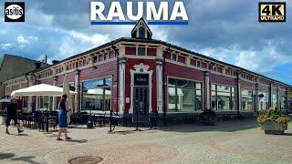 Unique Old Nordic Wooden Town - Walking in the Unesco World Heritage site of Old Rauma (July 2022)