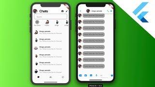 Create Facebook Messenger app UI with Flutter!