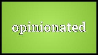 Opinionated Meaning