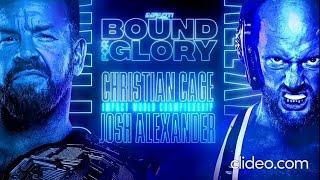 IMPACT WRESTLING BOUND FOR GLORY 2021 OFFICIAL AND FULL MATCH CARD (OLD MATCH CARD)