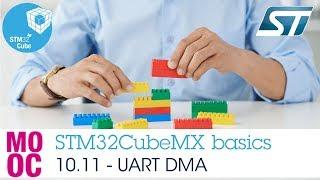 STM32CubeMX basics: 10.11 STM32Cube HAL labs UART - UART DMA