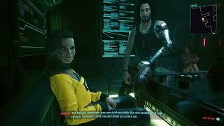 Cyberpunk 2077 - Ghost Town: Talk to Rogue at Afterlife (Anders Hellman Briefing) Dialogue Gameplay