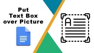 How to put a text box over a picture in google docs