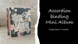 Accordion binding mini album