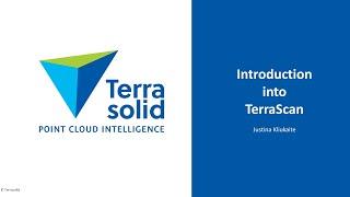 TerraScan - software for point cloud processing