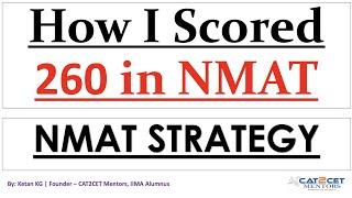 How I cracked 260 in NMAT? | NMAT Preparation Strategy | NMAT Strategy | CAT2CET Mentors