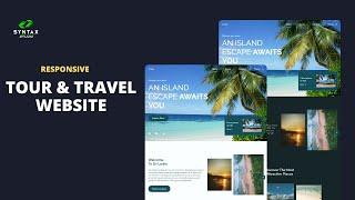 How To Build a Responsive Travel Website using HTML and CSS Part 8 Sponsors  Section | No Talking