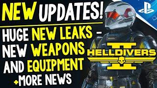 NEW Helldivers 2 Updates! CRAZY New WEAPONS & Equipment LEAKED, New GAME MASTER Details + More News