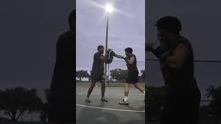 Boxing with a PROFESSIONAL muay thai fighter  #boxing #martialarts #muaythai