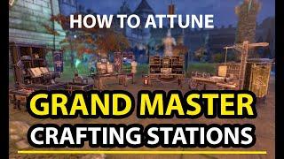 GRAND MASTER CRAFTING STATIONS - How to Attune + FIRST LOOK! ESO U40