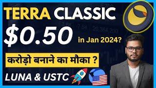 Terra Luna Classic Lunc $0.50 in Jan 2024? Terra USTC and Lunc Crypto Prediction & News