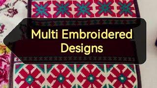 Multi Embroidered Designs//latest chusion cover hand Embroidery #cookncraftainment