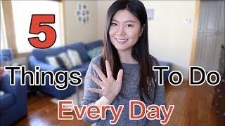 【eng全英】提高口语每天要做的5件事 | 5 things to do every day to improve spoken English