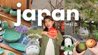 japan vlog  studio ghibli village, snoopy café  & huge donki haul