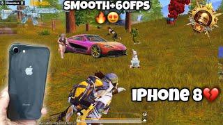 iPhone 8Best 60fps Device in 2025️| iPhone 8 PUBG iOS 18.1 update Pubg Test