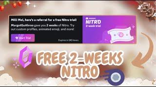 Discord is giving *EVERYONE* Free Nitro 2-WEEKS NITRO Share nitro trial with a friend