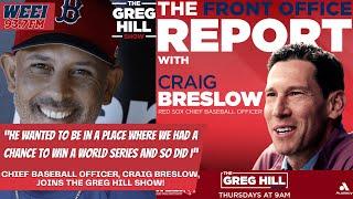 Alex Cora agrees to Extension! Red Sox CBO, Craig Breslow, joins the show! || The Greg Hill Show