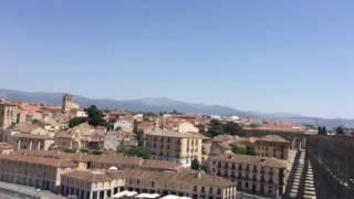 View of Segovia from top of Aqueduct